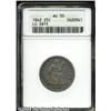 Image 1 : 1842[25C] Large Date AU50 ANACS.