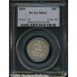 1859[25C] MS62 PCGS.