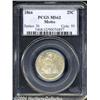Image 1 : 1866[25C] Motto MS62 PCGS.