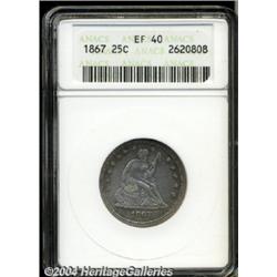 1867[25C] XF40 ANACS.