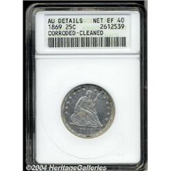 1869[25C]--Corroded, Cleaned--ANACS. AU Details, Net XF40.