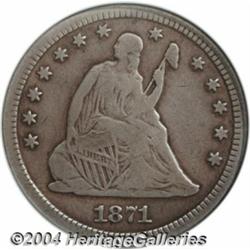 1871-CC[25C] Cleaned, Retoned--ANACS. Fine Details, Net VG8.