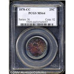 1878-CC[25C] MS64 PCGS.