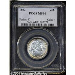 1893[25C] MS64 PCGS.