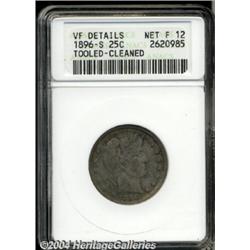 1896-S[25C]--Tooled, Cleaned--ANACS. VF Details, Net Fine 12.