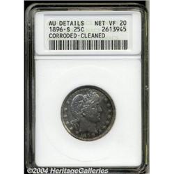 1896-S[25C] Corroded, Cleaned--ANACS. AU Details, Net VF20.