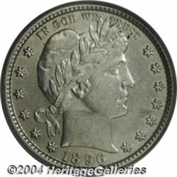 1896-S[25C] Unc Details, Rim Filed, NCS.