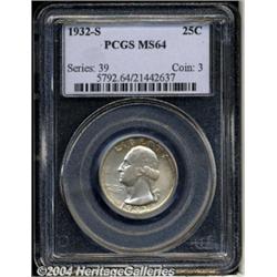 1932-S[25C] MS64 PCGS.