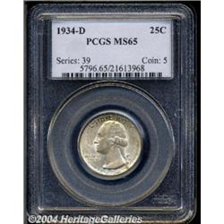 1934-D[25C] MS65 PCGS.