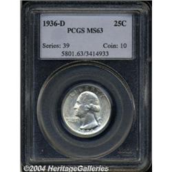 1936-D[25C] MS63 PCGS.