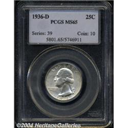 1936-D[25C] MS65 PCGS.