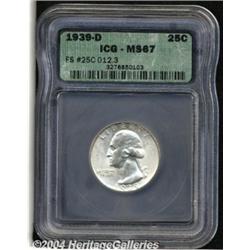 1939-D[25C] MS67 ICG.