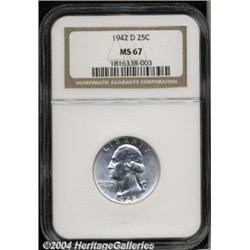 1942-D[25C] MS67 NGC.