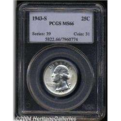 1943-S[25C] MS66 PCGS.