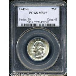 1947-S[25C] MS67 PCGS.