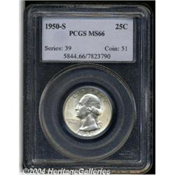 1950-S[25C] MS66 PCGS.