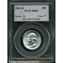 1961-D[25C] MS66 PCGS.