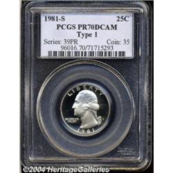 1981-S[25C] Type One PR70 Deep Cameo PCGS.