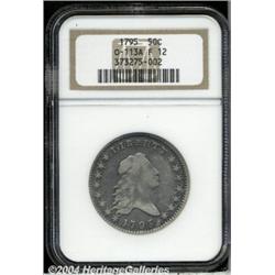 1795[50C] 2 Leaves Fine 12 NGC.