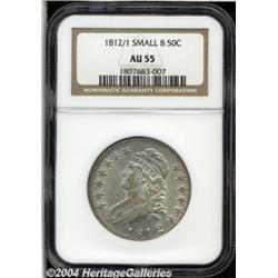 1812/1[50C] Small 8 AU55 NGC.