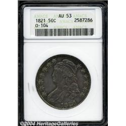 1821[50C] AU53 ANACS.
