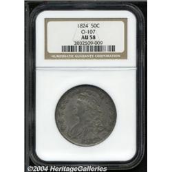 1824[50C] AU58 NGC.