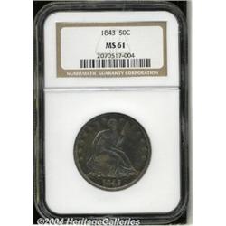 1843[50C] MS61 NGC.