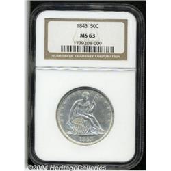 1843[50C] MS63 NGC.