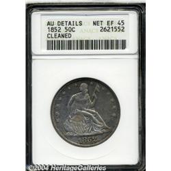 1852[50C]--Cleaned--ANACS. AU Details, Net XF45