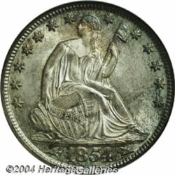 1854-O[50C] Arrows MS67 NGC.