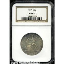 1859[50C] MS62 NGC.