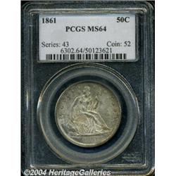 1861[50C] MS64 PCGS.