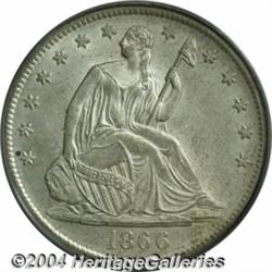 1866-S[50C] Motto MS64 PCGS.