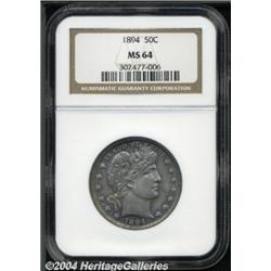 1894[50C] MS64 NGC.