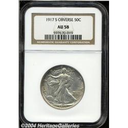 1917-S[50C] Obverse AU58 NGC.