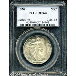 1920[50C] MS64 PCGS.