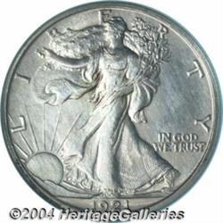 1921-D[50C]--Improperly cleaned NCS.--Unc Details.