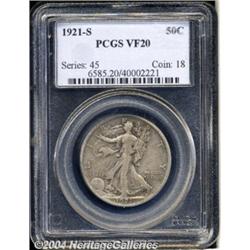 1921-S[50C] VF20 PCGS.