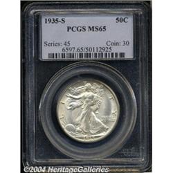 1935-S[50C] MS65 PCGS.