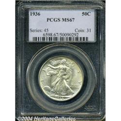 1936[50C] MS67 PCGS.