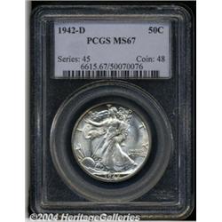 1942-D[50C] MS67 PCGS.