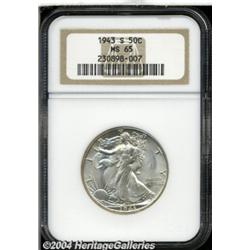 1943-S[50C] MS65 NGC.