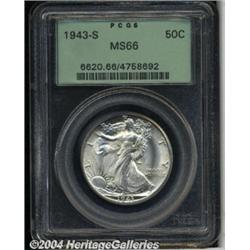 1943-S[50C] MS66 PCGS.
