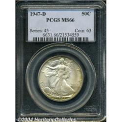 1947-D[50C] MS 66 PCGS.