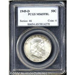 1949-D[50C] MS65 Full Bell Lines PCGS.