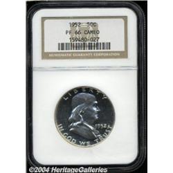 1952[50C] PR66 Cameo NGC.