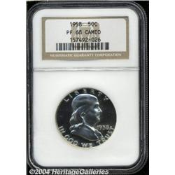 1958[50C] PR68 Cameo NGC.