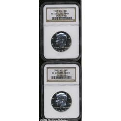 (2) 1967[50C] SMS MS67 Deep Cameo NGC,