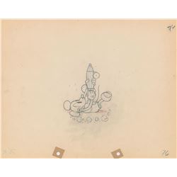 Mickey Mouse production drawing from Mickey's Garden