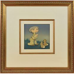 Dopey and Bunnies production cels from Snow White and the Seven Dwarfs